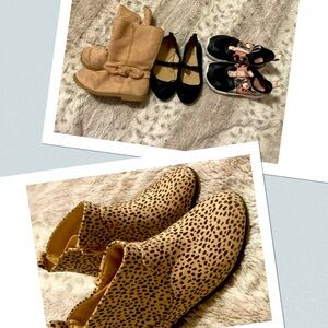 Girls size 9 shoes 4 pairs Euc